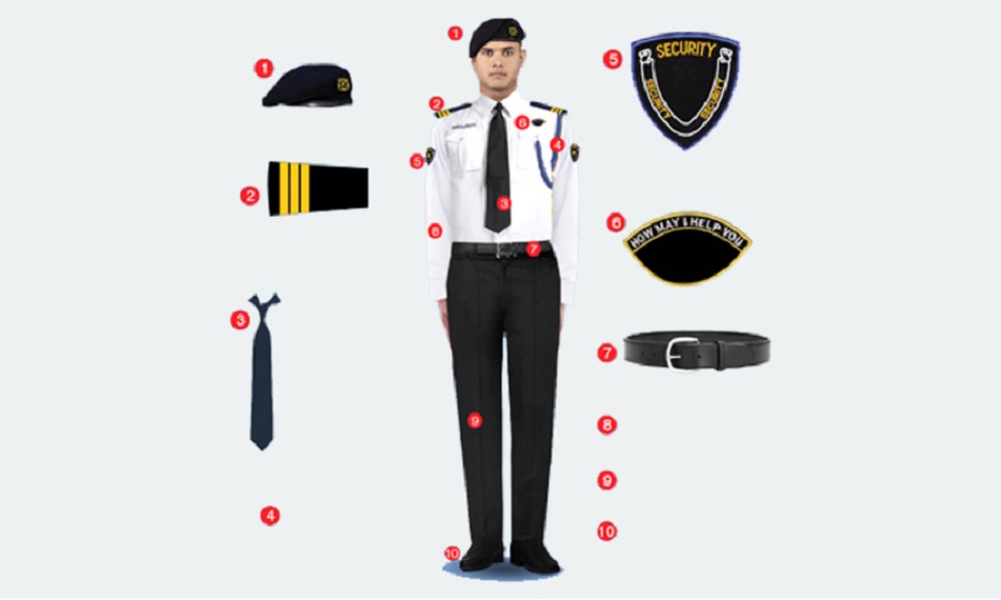 phụ kiện đồng phục bảo vệ