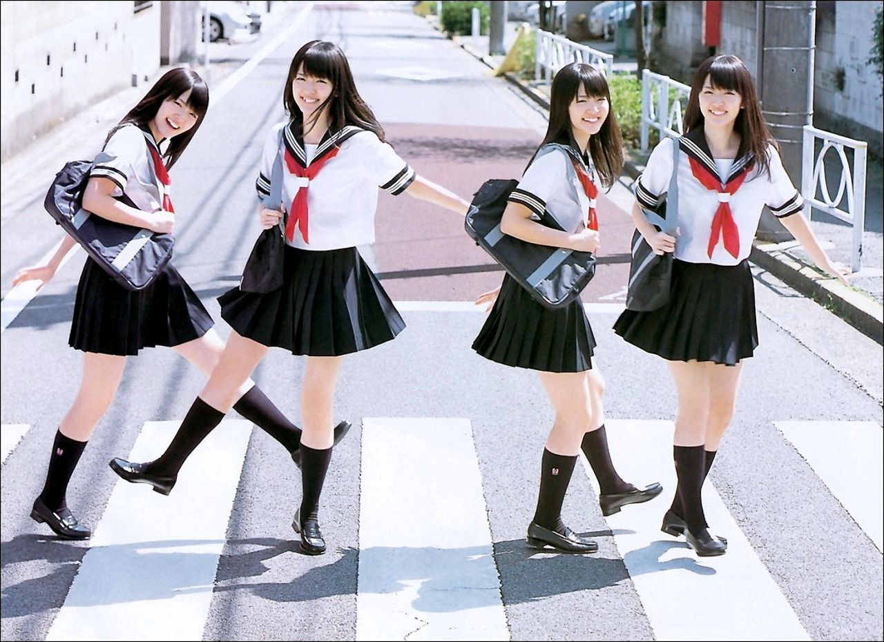 Set váy đồng phục thủy thủ học sinh Nhật Bản/ Seifuku: áo cổ thủy thủ + chân  váy - Bộ | ThờiTrangNữ.vn