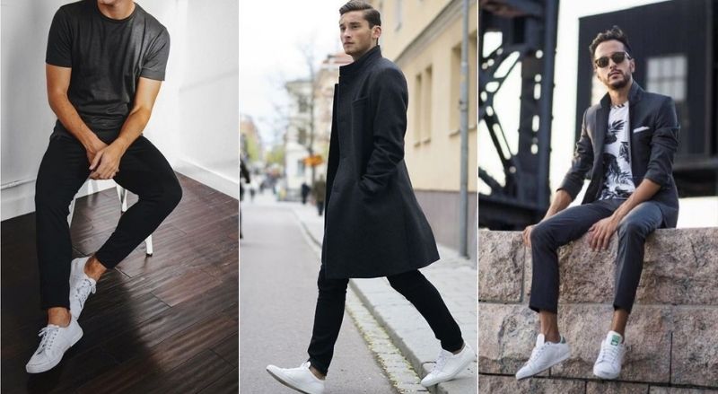 Phong cách cá tính đường phố khi phối vest và giày thể thao