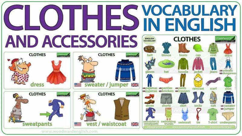 Các loại quần áo trong tiếng Anh