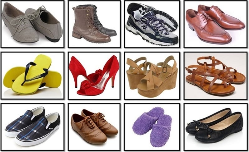 Từ vựng các loại giày dép trong tiếng Anh