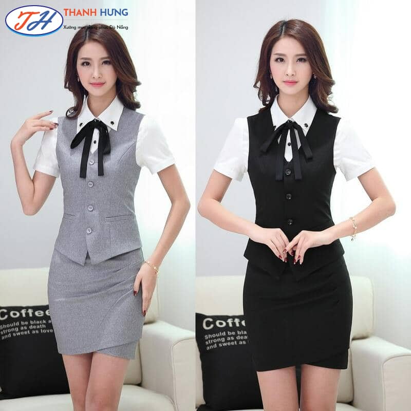Mẫu áo gile bán hàng cho nữ