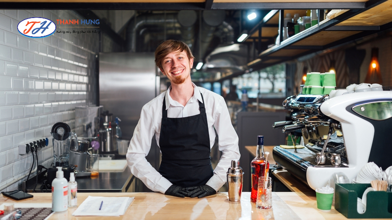 Mẫu đồng phục bartender dáng ôm tôn dáng theo kiểu tối giản nhưng hiện đại