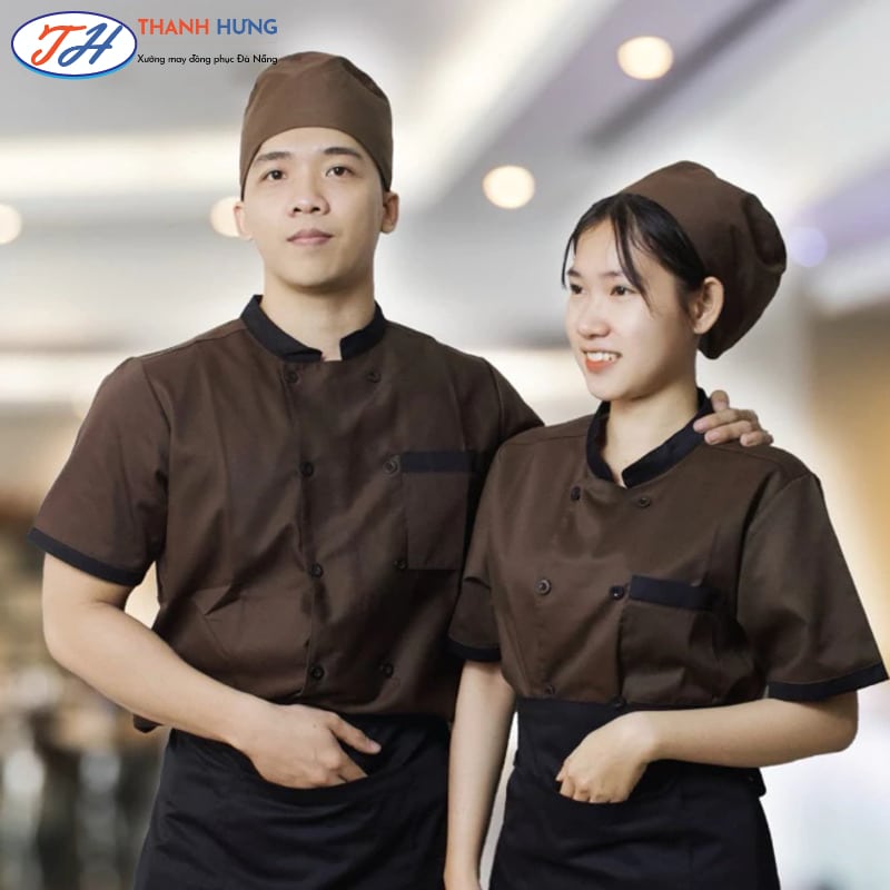 Mãu áo cho nhân viên bán hàng ngành F&B