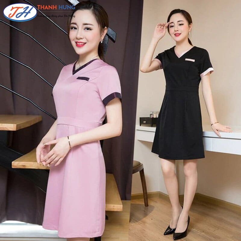 Mẫu váy liền bán hàng dẹ dàng