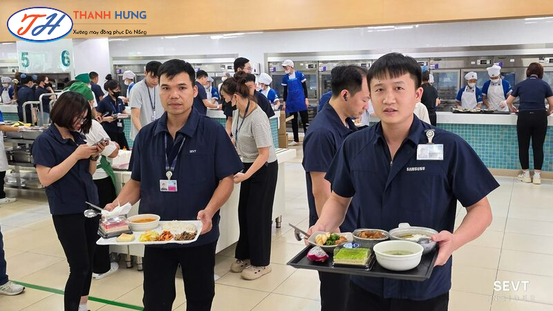 Áo áo sơ mi tay ngắn đồng phục samsung