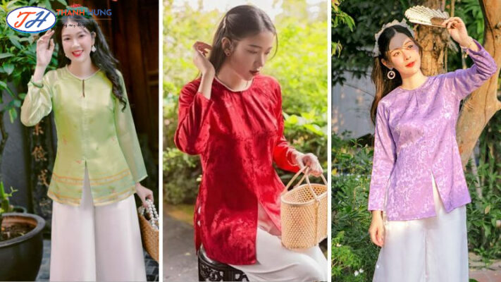 Đồng phục áo bà ba được làm từ chất liệu mền mại đẹp mắt
